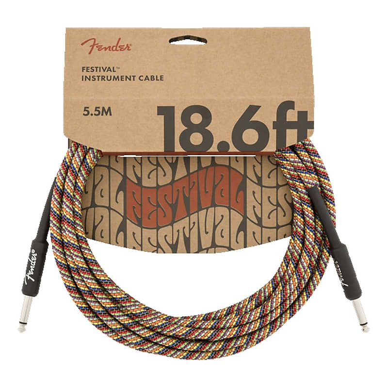Fender Festival Straight / Straight TS Instrument Cable - 18.6' image 1