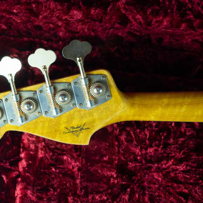 2018 Fender Custom Shop '64 Jazz Bass Stacked Knobs Purple Sparkle Aged*853-r052Bass image 16