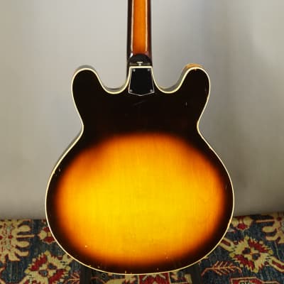 Hopf Galaxie 1960s - Sunburst Semi-Hollow Body Guitar image 9