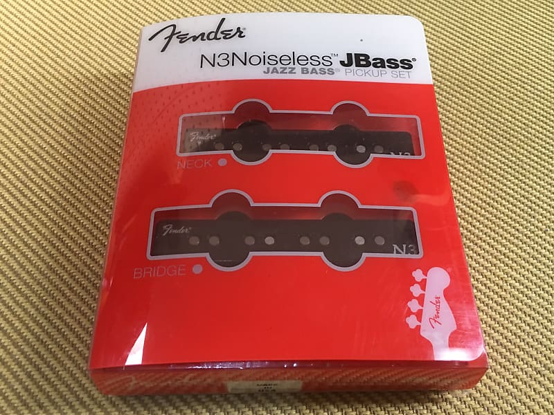 *Genuine Fender N3 Noiseless Jazz J Bass Pickup Set With Dead Bridge Pickup