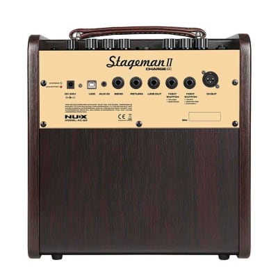 NUX AC-80 Stageman II Charge Battery Powered Acoustic Guitar Amp image 4