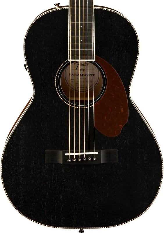 Fender Pm 2 E Paramount Parlor Mahogany Black Top 0970273206