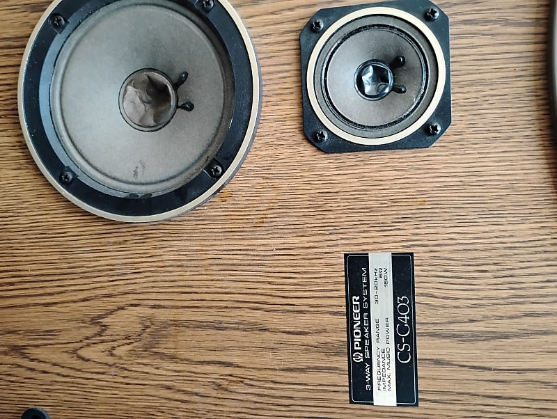 Pioneer CS-G403 2000s - wood grain  			