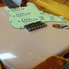 Fender Custom Shop '63 Stratocaster 9239991856 2013 Faded Shell Pink image 1
