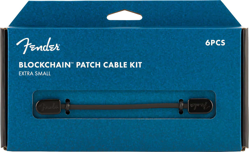 Fender Fender Blockchain Patch Cable Kit, Black, Extra Small image 1