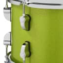 PDP New Yorker Drum Set Electric Green Sparkle 4pc Shell Pack PDNY1604EL
