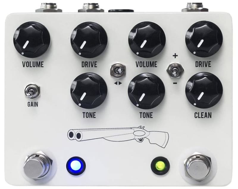 【ほぼ新品】JHS PEDALS DOUBLE BARREL V4 エフェクター JHS Pedals Double Barrel V4 オーバードライブ エフェクター