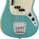 Mint Fender JMJ Road Worn Mustang Bass Faded Daphne Blue