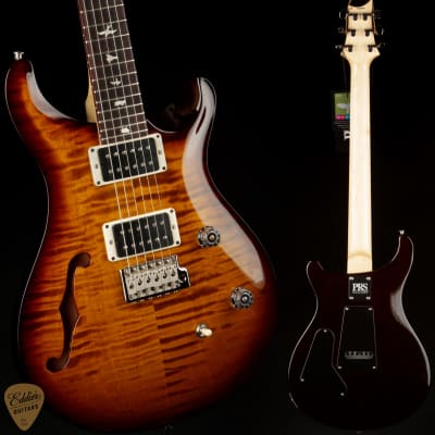 PRS CE 24 Semi-Hollow - Black Amber 2023 image 1