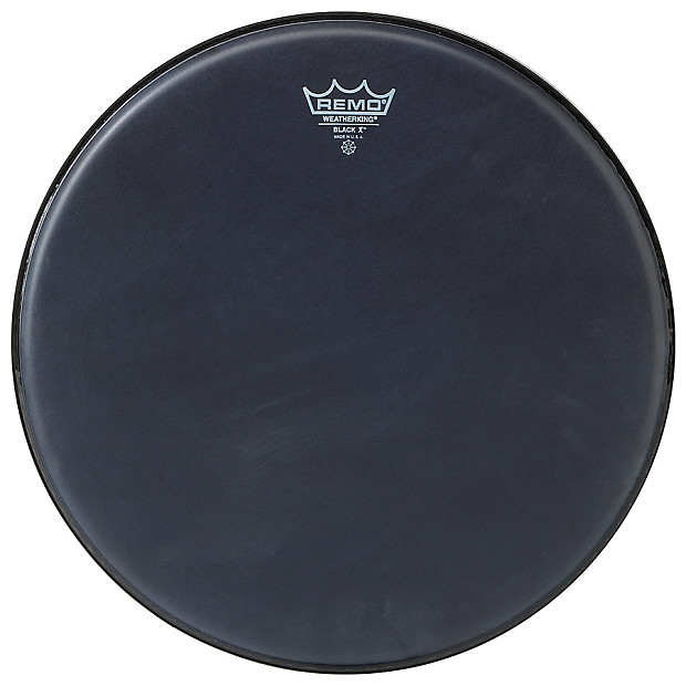 Remo Emperor X Black Suede Bottom Black Dot Snare Drum Head 13" image 1