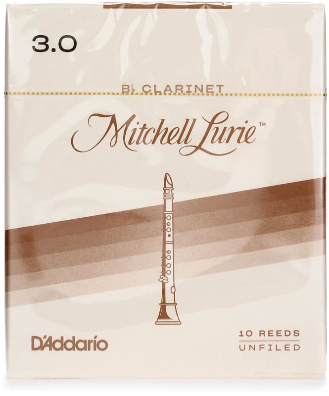 D'Addario RML10BCL Mitchell Lurie Bb Clarinet Reed - 3.0 (10-pack) image 1