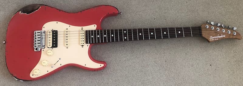 Stormshadow Guitarworks Dbs Ss0102 Fiesta Red Relic Nitro Reverb 2154