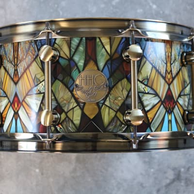 HHG drums Stained glass acrylic snare drum