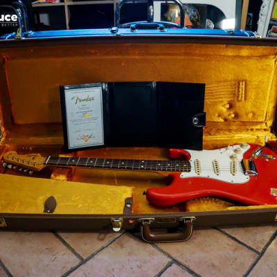 Fender Masterbuilt Dennis Galuszka Stratocaster 1960 Relic Fiesta Red Brazilian (Cod.1040) 2010 image 9