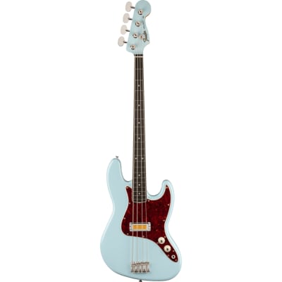 Fender Gold Foil Jazz Bass - Ebony Fingerboard, Sonic Blue for sale