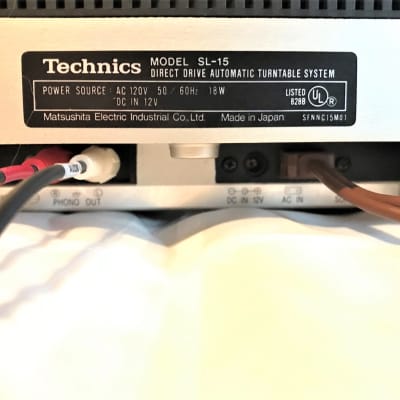 TECHNICS Direct Drive Automatic Turntable System Model SL-15 image 5
