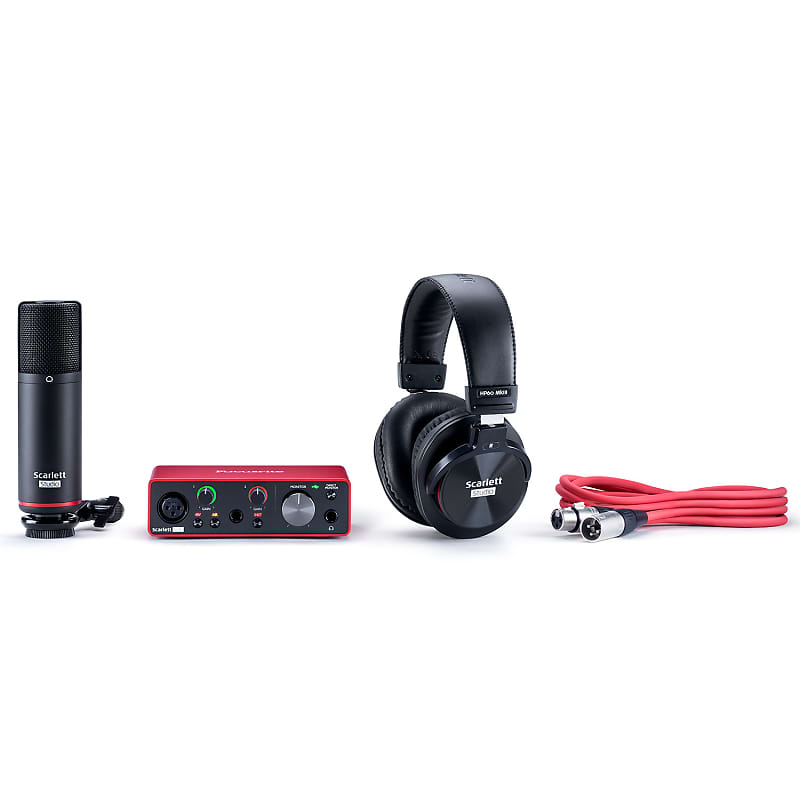 Focusrite Scarlett Solo 3rd Gen 2-In/2-Out USB Audio Interface w/Condenser Microphone & Headphones image 1