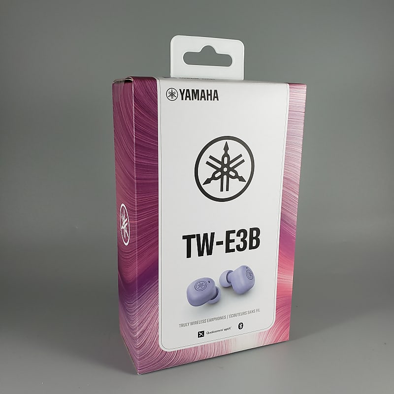 Yamaha Premium Sound True Wireless Bluetooth Earbuds TW-E3B, Purple