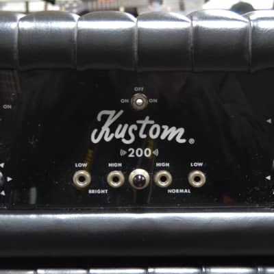 Kustom 200 Bass/Guitar Head – Used - Black image 1
