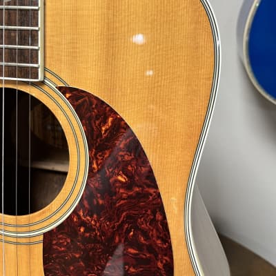 Hohner Vintage Acoustic Guitar Solid Spruce Ovangkol Back & Sides w/ Gig Bag Beautiful Grain View Photos image 13