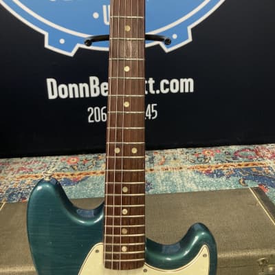 Fender Mustang Guitar, WOW!! Excellent! No surprises! 1969 - Competition Blue image 5