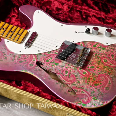 2018 Fender Custom Shop Limited Edition 50's Thinline Telecaster Relic-Pink Paisley. image 2