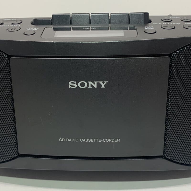 Sony Cfd-s22 Mega Bass CD Player AM FM Radio Cassette Boombox