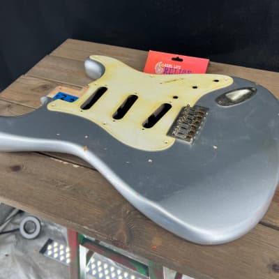 Real Life Relics Strat® Stratocaster® Body Aged Inca Silver #2 image 3
