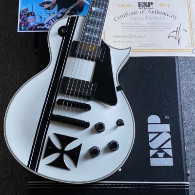 ESP KISO Custom Shop Iron Cross Snow White James Hetfield Signature  inklusive original ESP Koffer und Zertifikat for sale