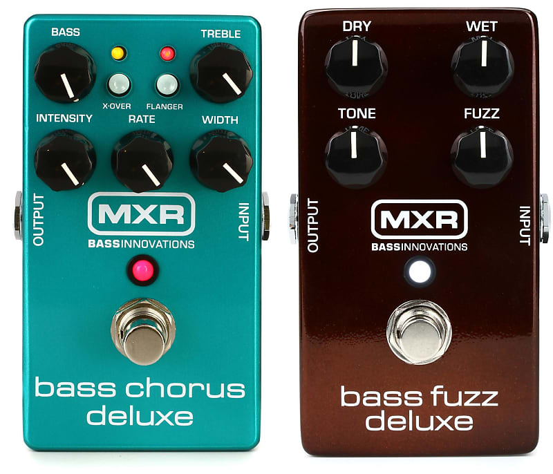 MXR M83 Bass Chorus Deluxe Pedal Bundle with MXR M84 Bass Fuzz Deluxe Pedal  | Reverb