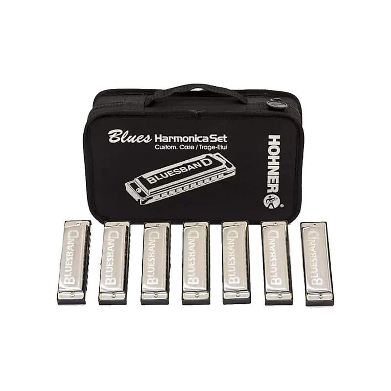 Eastar Major Blues Harmonica Sets 7 Keys for Beginner