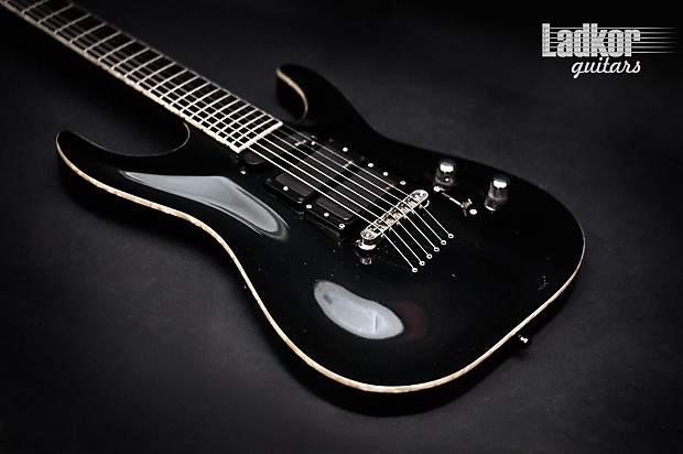 13156 Satin Black Pinstripe SteelDeville with B7 Bigsby