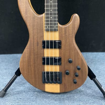 Dean Edge Select Walnut Satin  Natural 4 String Active Bass   New! image 1