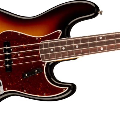 Fender American Vintage II 1966 Jazz Electric Bass Rosewood Fingerboard, 3-Color Sunburst image 5