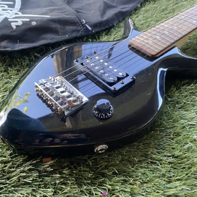 Goldfish Black Electric guitar Guitar - Black Travel Size Mini Rare w/ Original Gig Bag image 3