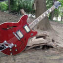 Harmony H72 Cherry with Bigsby and Gold Foils