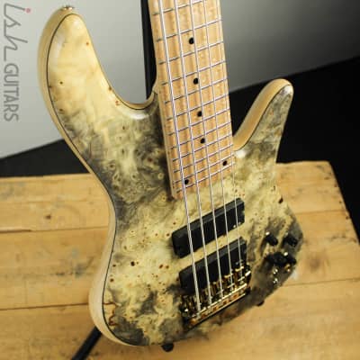 2016 Fodera Emperor Deluxe 5-String Buckeye Burl RARE Bass Tremolo image 6