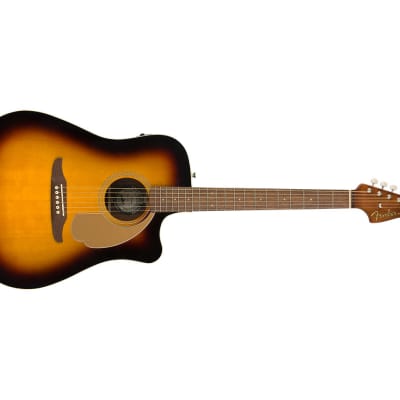Fender Redondo Player Acoustic/Electric Guitar - Sunburst w/ Walnut FB image 4