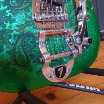 Fender Custom Shop Masterbuilt Dennis Galuszka Green Paisley Tele image 9
