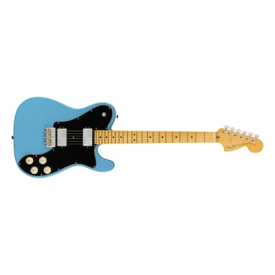 American Professional II Telecaster Deluxe MN Miami Blue Fender image 2
