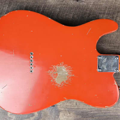 MyDream Partcaster Custom Built - Fiesta Red Relic'Art Hepcat image 9