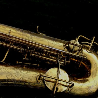 MARTIN ? ELKHART BAND CO. GOLD PLATE DELUXE ENGRAVING 1927 PLAY READY ALTO  SAX SAXOPHONE image 1