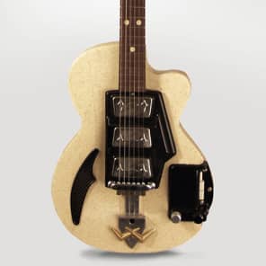 Noble V-653 Soloist Semi-Hollow Body Electric Guitar, made