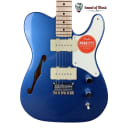 Squier Paranormal Cabronita Telecaster Thinline Maple Fingerboard Parchment Pickguard - Lake Placid