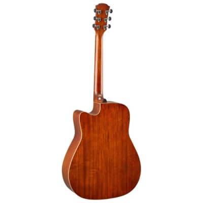 Yamaha A1M Acoustic-Electric Guitar, Mahogany Back & Sides, Tobacco Brown Sunburst image 2