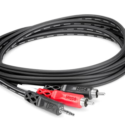 Hosa CMR-210 3.5 mm TRS to Dual RCA Stereo Breakout Cable, 10 feet image 2