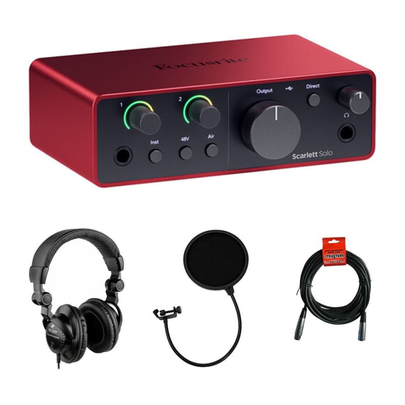 Focusrite Scarlett Solo USB-C Audio Interface (4th Generation