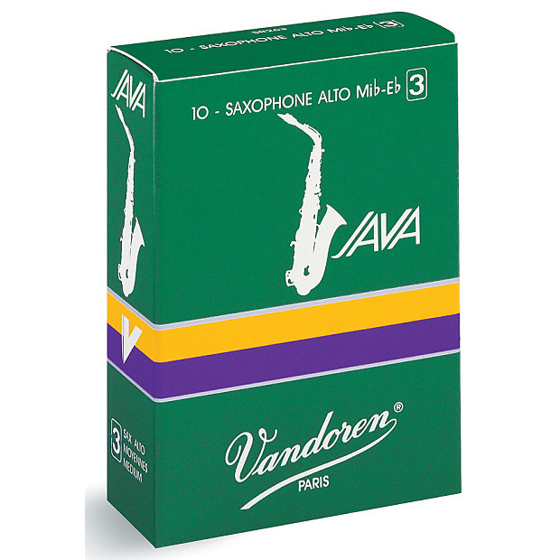 Vandoren SR263 Java Alto Saxophone Reeds - Strength 3 (Box of 10) image 1