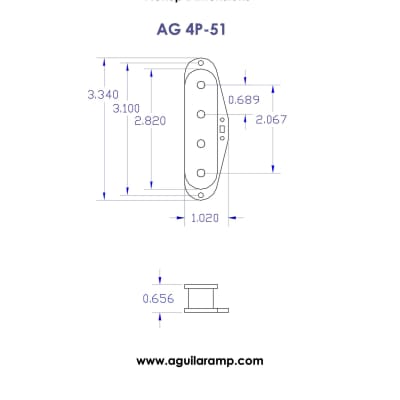 Aguilar AG 4P-51 4-String 50’s Era P-Bass Pickup image 3