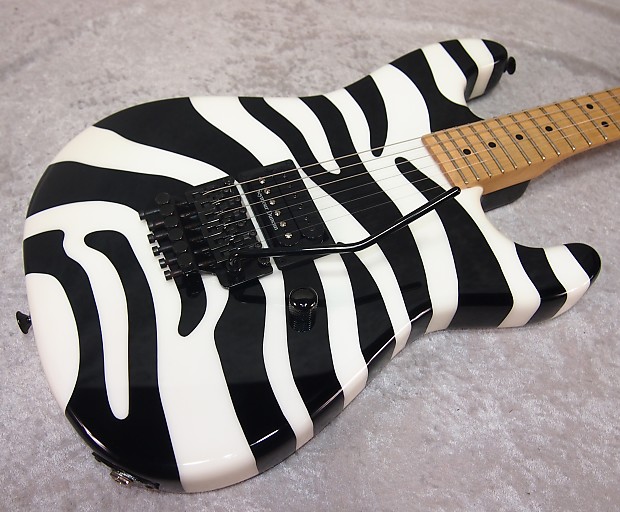 2008 USA Charvel Custom Shop San Dimas Zebra electric guitar